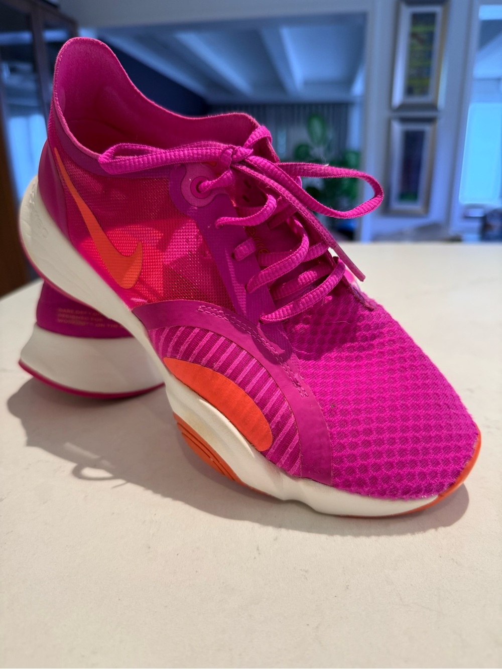 Nike Women’s Hot Pink and Orange Athletic Running Shoes